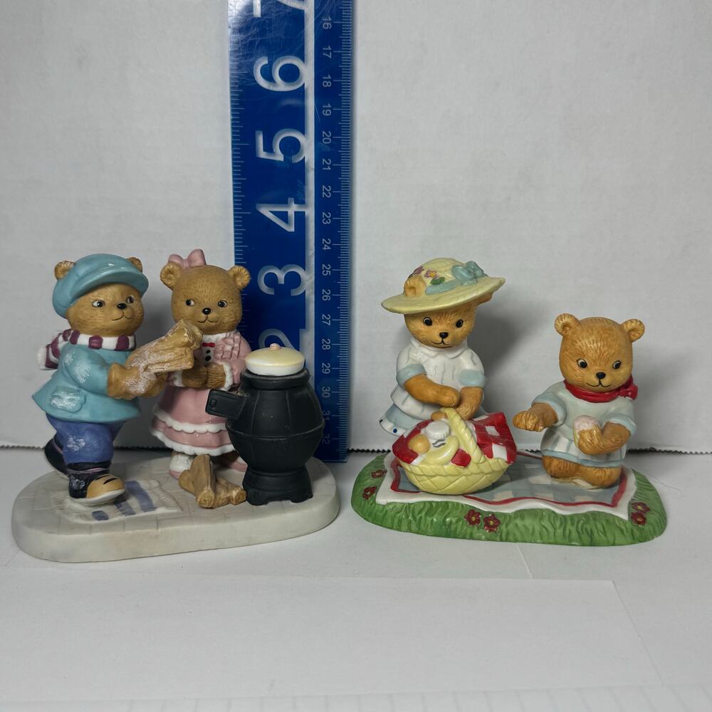 Vintage Bronson Collectibles Calendar Bears Lot of 2 November Flawed 1990 June